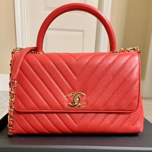 ❌SOLD ❌CHANEL 20P CAVIAR Red Large Flap Bag